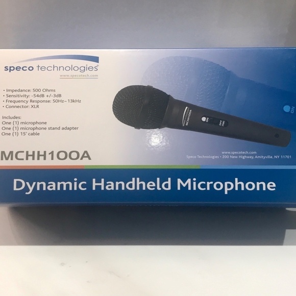 SPECO TECHNOLOGIES MCHH100A Microphone Dynamic Handheld Carry (NIB) - Picture 2 of 3